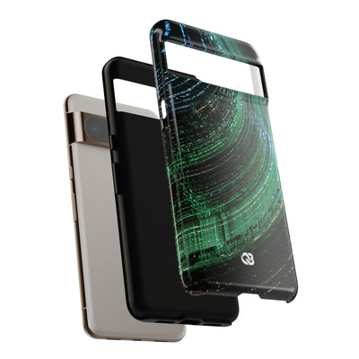 Orbital Data Stream · Tough Phone Case for Pixel ·  Green