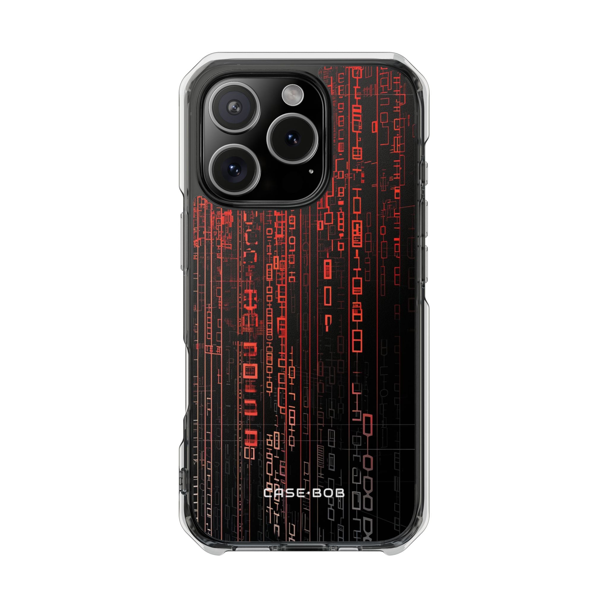 Crimson Glyphs iPhone 16 Pro Case - Impact