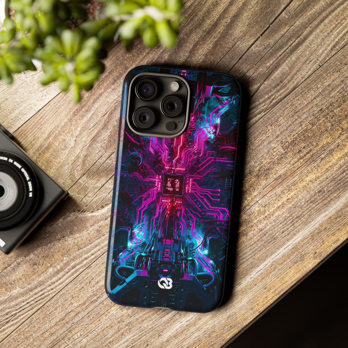 Neural Circuit Core · Tough Phone Case for iPhone · Black