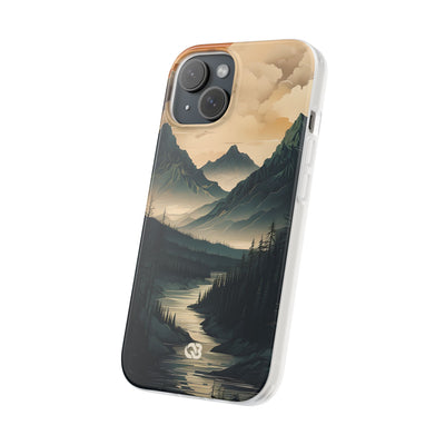 Summit River Dusk · Soft Phone Case for iPhone