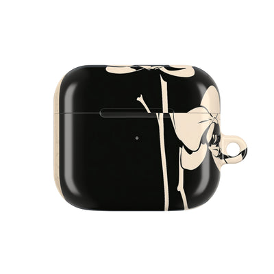 Nocturne Orchid · Hard Case for AirPods & AirPods Pro · Black