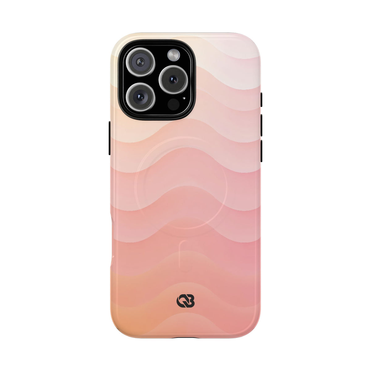 Blush Horizon Waves · Tough 2.0 Magnetic Phone Case for iPhone · Pink