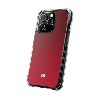 Red Impact MagSafe Phone Case for iPhone - Crimson Velvet Fade