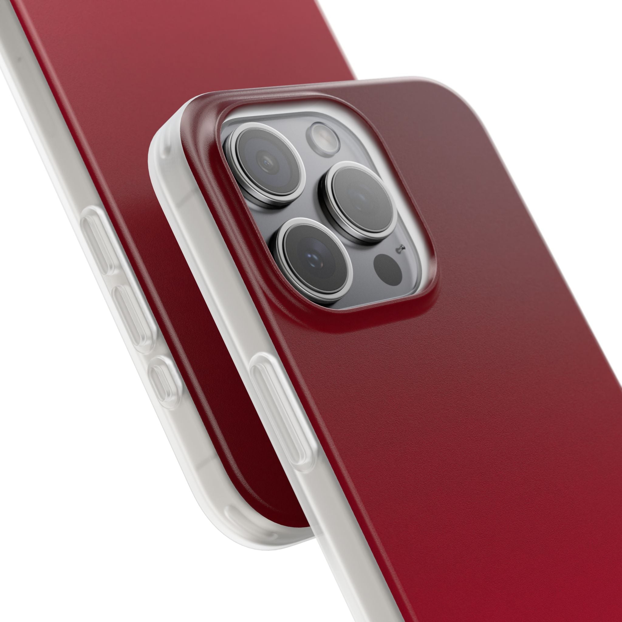 Red Lite Phone Case for iPhone - Crimson Velvet Fade