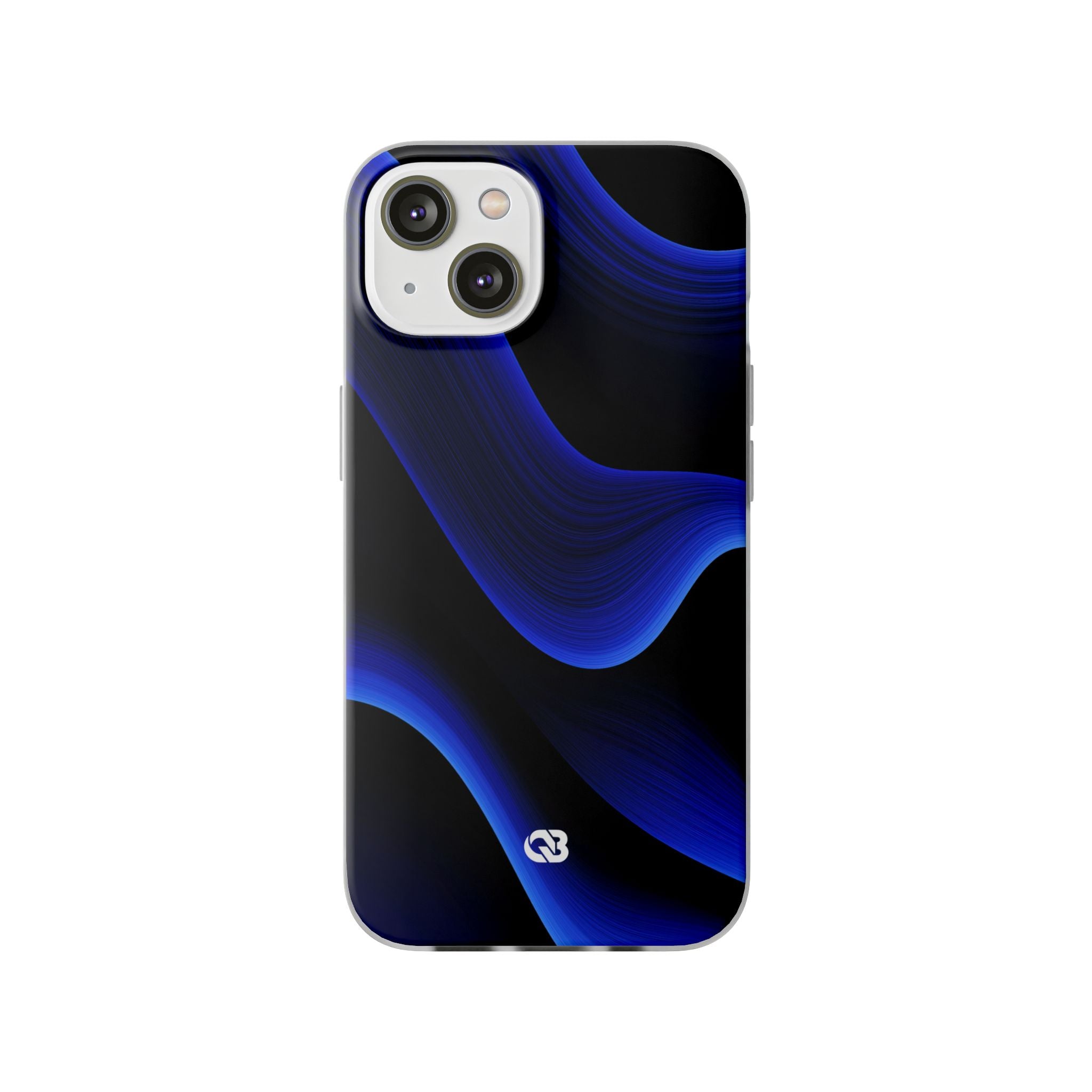 Blue Lite Phone Case for iPhone - Electric Cobalt Flow