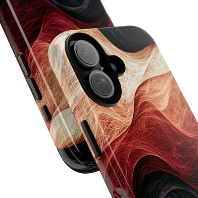 Ember Wave Dispersion · Tough Phone Case for iPhone · Red