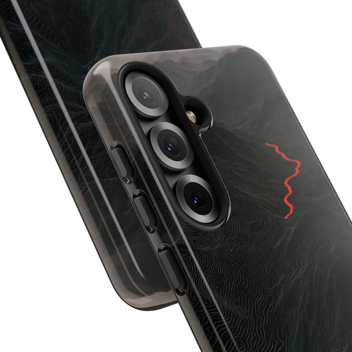 Crimson Ridge Pass · Tough Phone Case for Samsung · Black