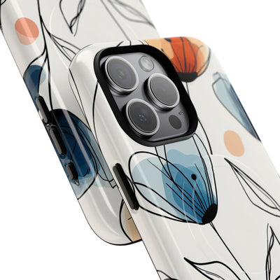 Ink Watercolor Tulips · Tough+ Handyhülle für iPhone · Magsafe