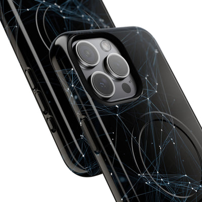 Black Tough 2.0 Magsafe Phone Case for iPhone - Arctic Neural Mesh