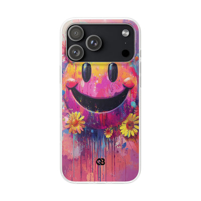 Vivid Grin Graffiti · Soft Phone Case for iPhone