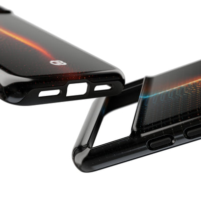 Luminous Refraction Grid · Tough Phone Case for Pixel ·  Black