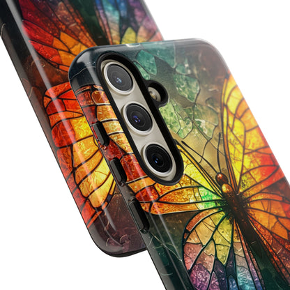 Stained Glass Butterfly Samsung S24 Plus Case - Tough