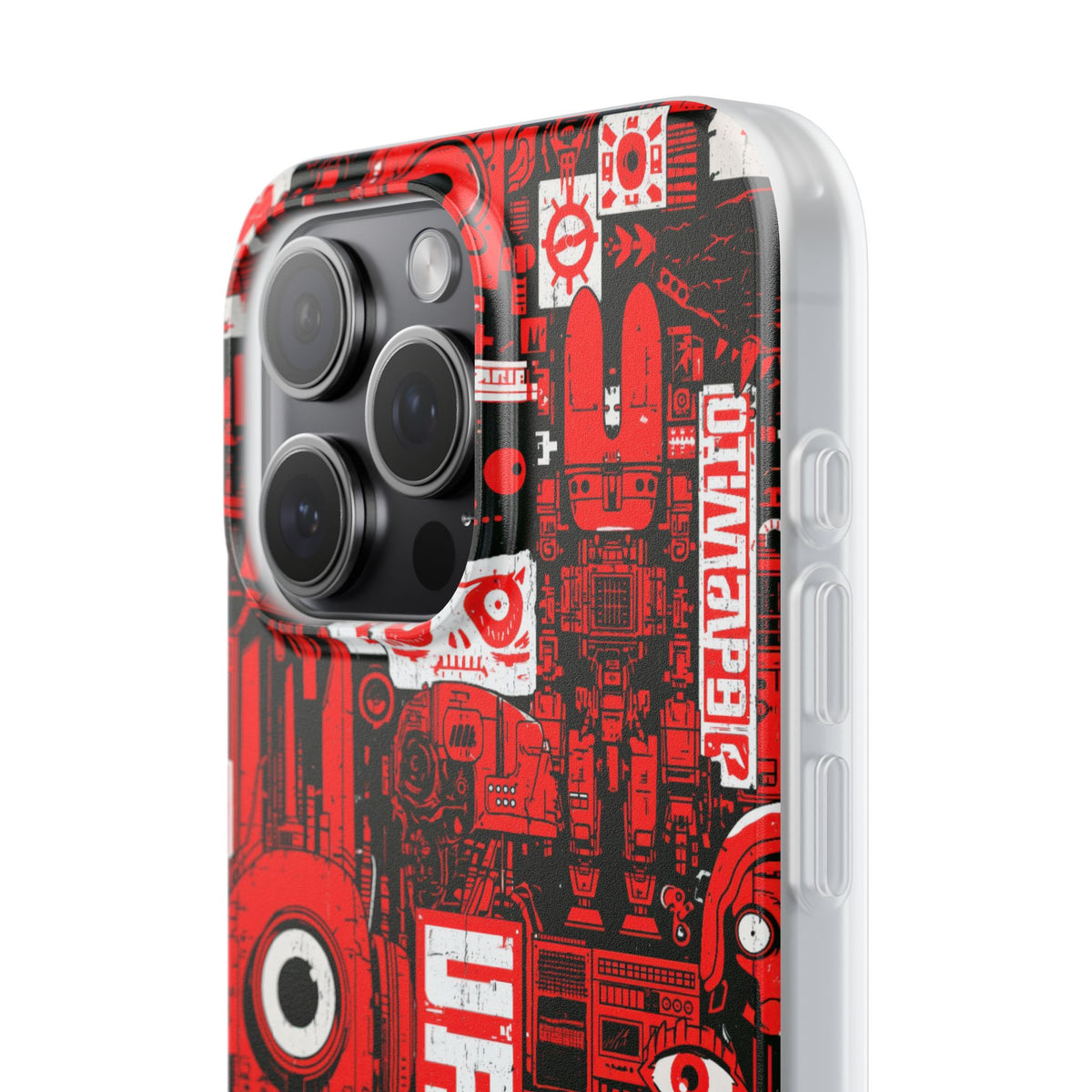 Neo Mecha Collage · Lite Phone Case for iPhone ·  Red