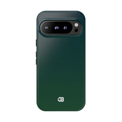 Green Tough Phone Case for Google Pixel - Midnight Pine Horizon