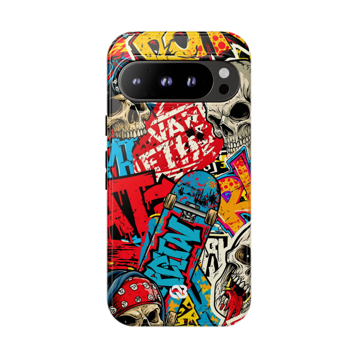 Skate Skull Riot · Tough Phone Case for Pixel ·  Red
