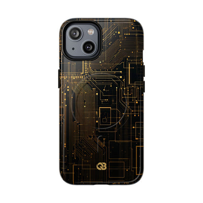 Gold Tough 2.0 Magsafe Phone Case for iPhone - Amber Core Mainframe