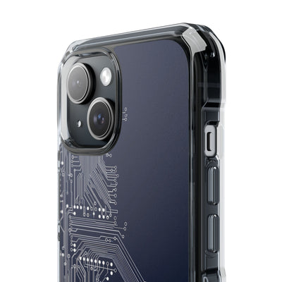 Blue Impact MagSafe Phone Case for iPhone - Cobalt Data Stream