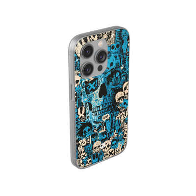 Electric Skull Graffiti · Lite Phone Case for iPhone ·  Blue