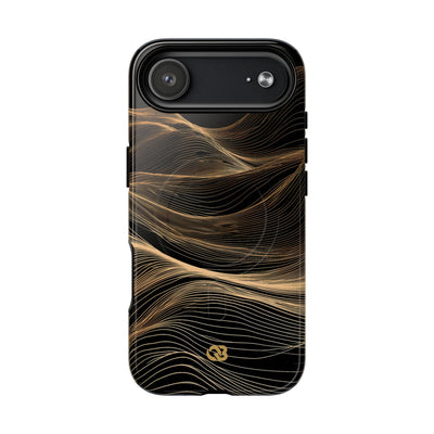 Black Tough 2.0 Magsafe Phone Case for iPhone - Copper Topo Ridge