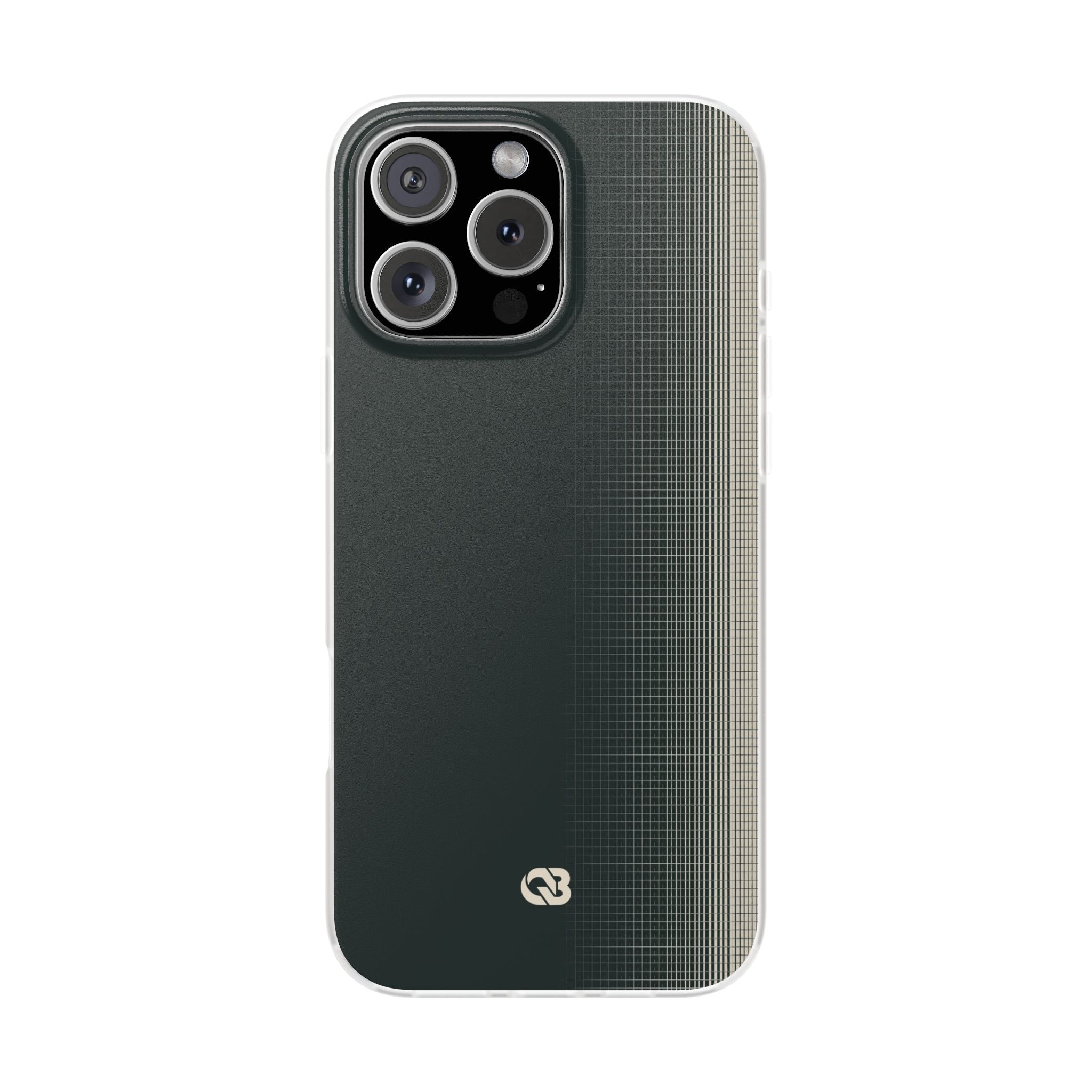 Grey Lite Phone Case for iPhone - Charcoal Tech Grid