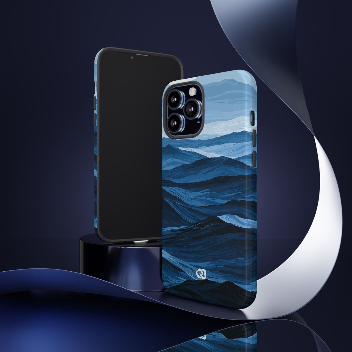 Azure Ridge Horizon · Tough Phone Case for iPhone · Blue