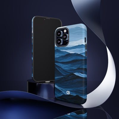 Azure Ridge Horizon · Tough Phone Case for iPhone · Blue