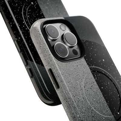 Black Tough 2.0 Magsafe Phone Case for iPhone - Lunar Static Orbit