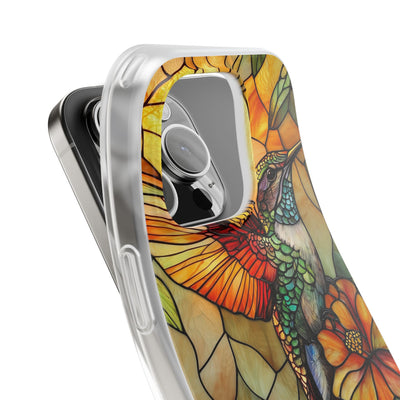 Amber Glass Hummingbird · Soft Phone Case for iPhone