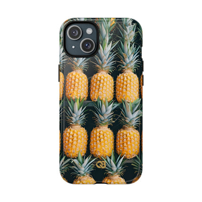 Lignes d'ananas dorés