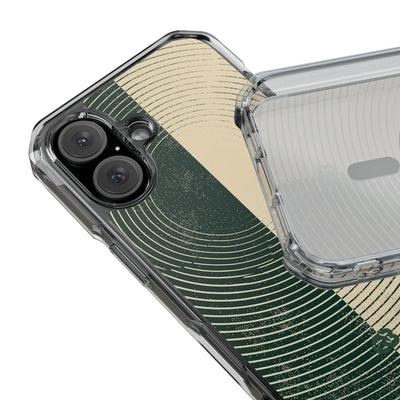 Green Impact MagSafe Phone Case for iPhone - Evergreen Split Grain