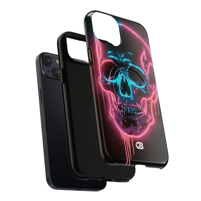 Neon Drip Skull · Tough 2.0 Magnetic Phone Case for iPhone · Black
