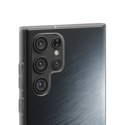 Grey Lite Phone Case for Samsung - Charcoal Brushed Steel