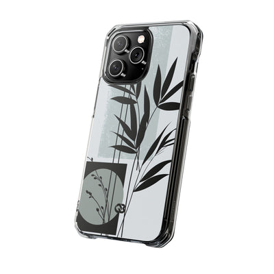 Grey Impact MagSafe Phone Case for iPhone - Sage Bamboo Noir
