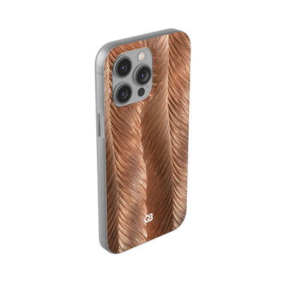 Rose Gold Weave · Lite Phone Case for iPhone ·  Brown