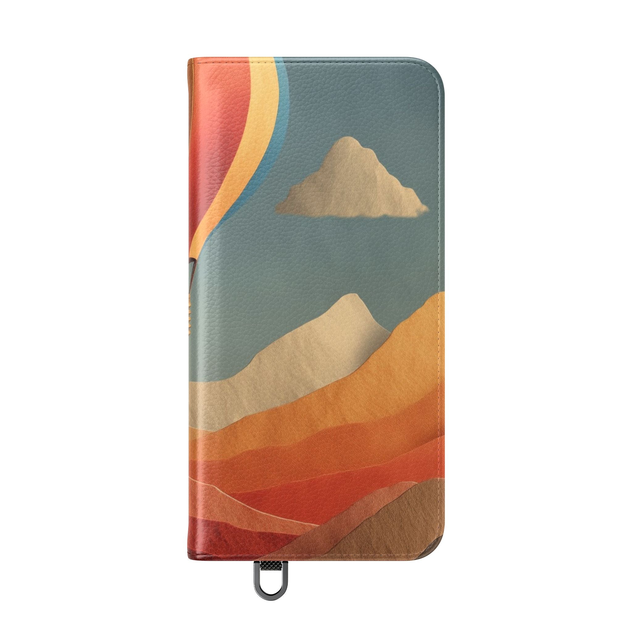 Auringonlasku-ilmapallo - Samsung S25+ -lompakkokotelo