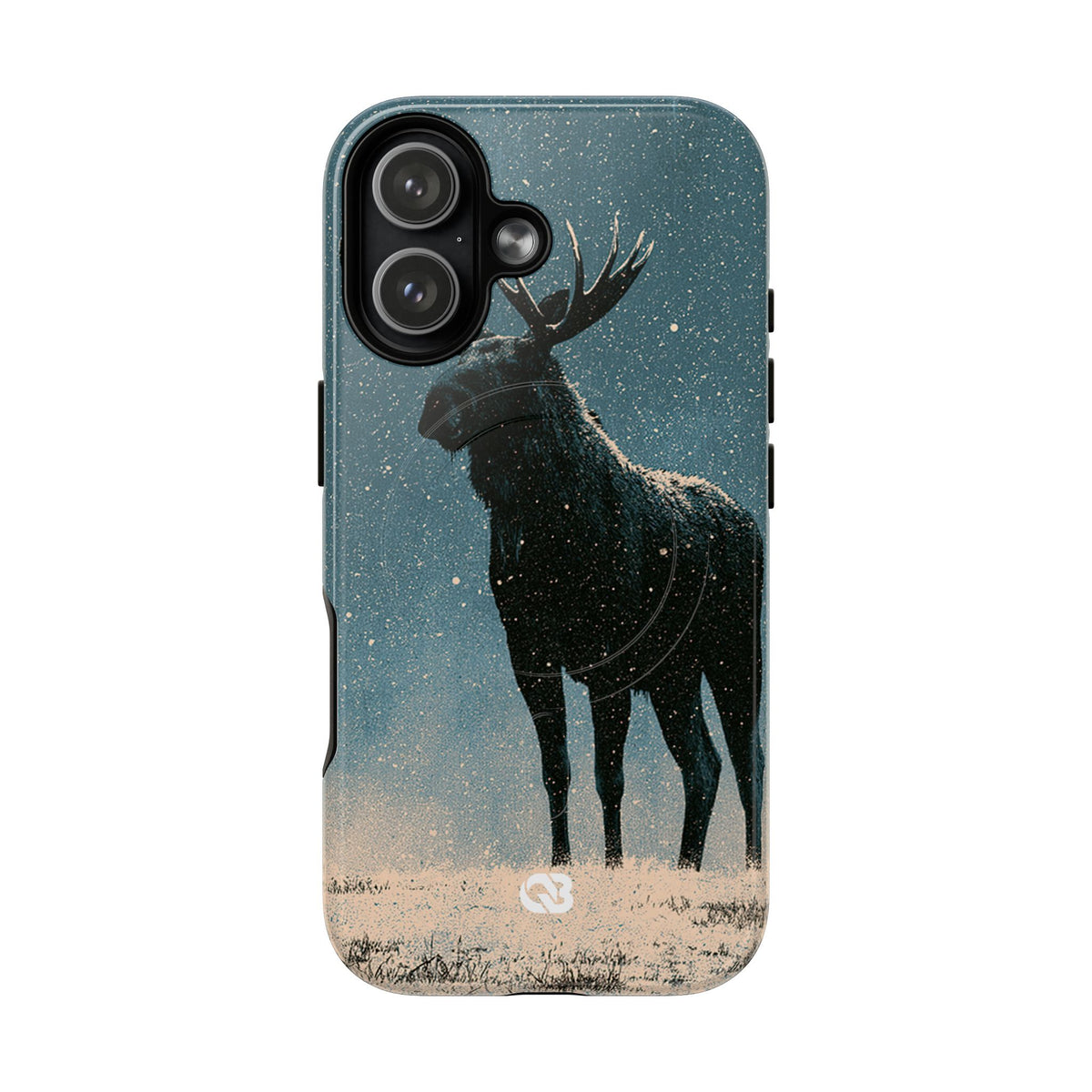 Nordic Boreal Moose · Tough 2.0 Magnetic Phone Case for iPhone · Blue