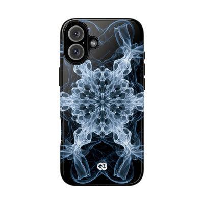 Blue Tough Phone Case for iPhone - Glacial Smoke Crown