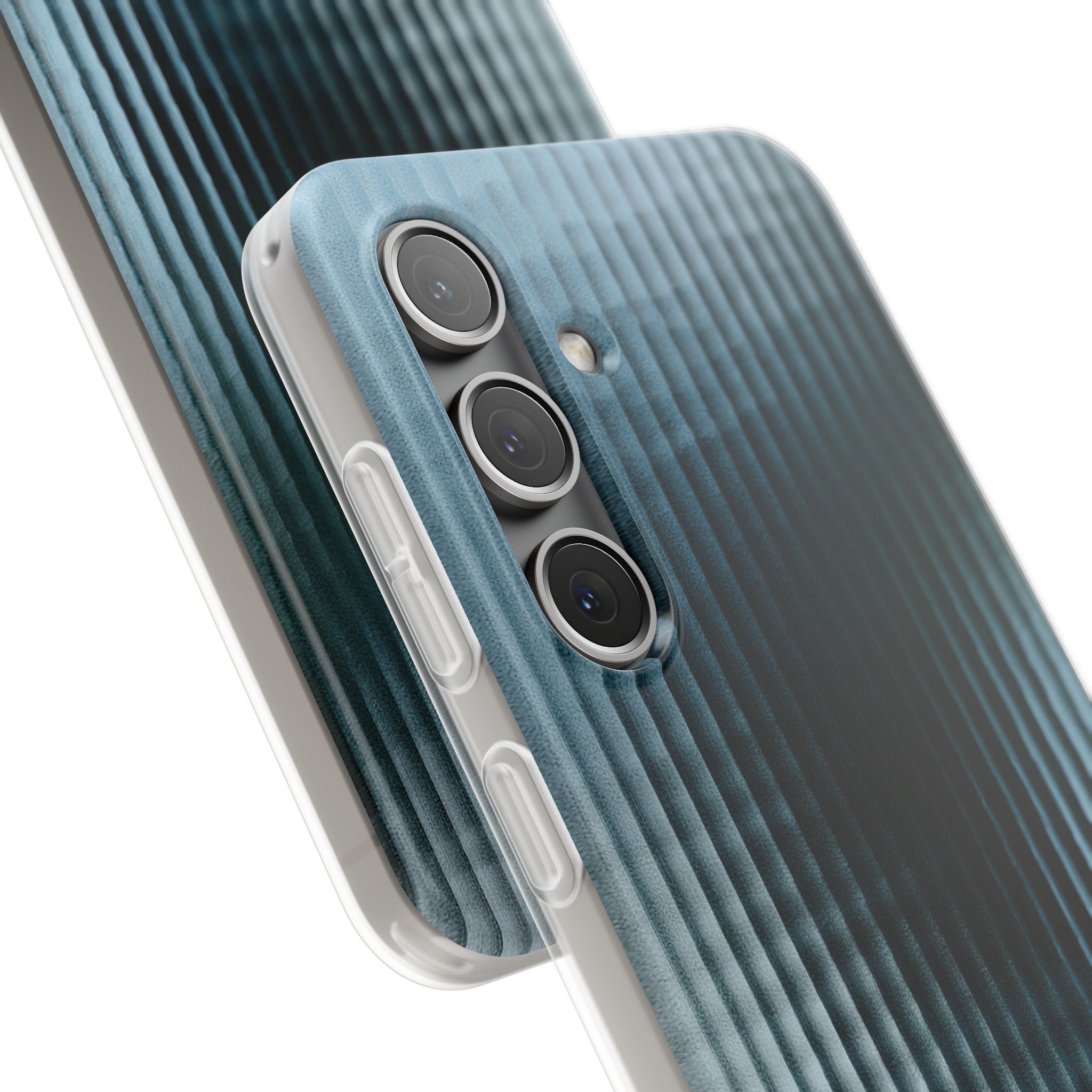 Blue Lite Phone Case for Samsung - Glacial Reeded Glass