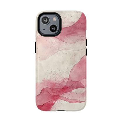 Crimson Waves iPhone 14 Case - Tough+