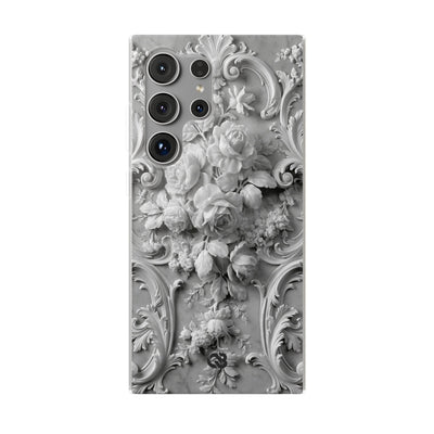 Rococo Marble Rose · Lite Phone Case for Samsung · White