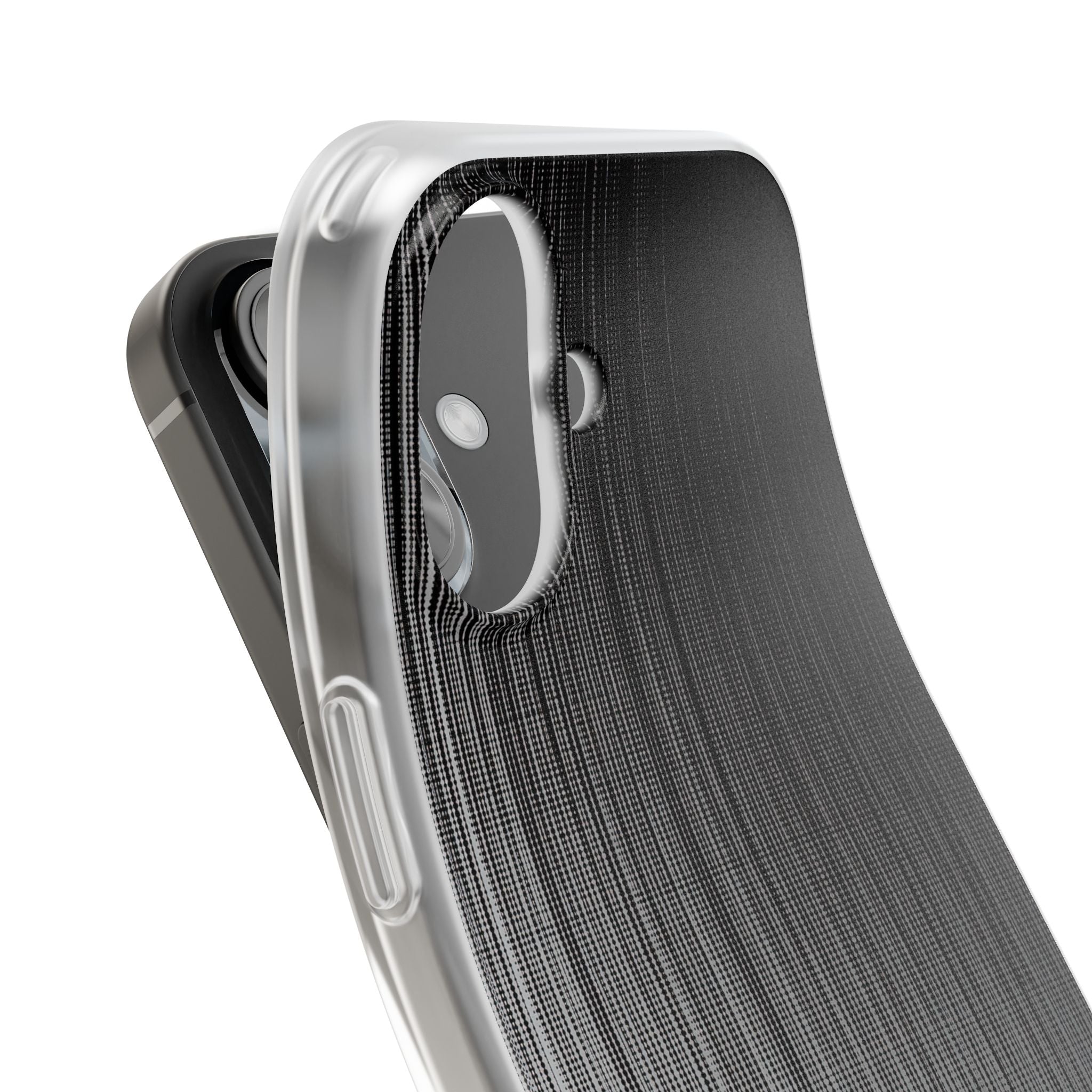 Grey Lite Phone Case for iPhone - Static Vertical Dither