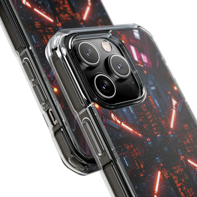 Cybernetic Reactor Core · Clear Impact Magnetic Phone Case for iPhone · Black