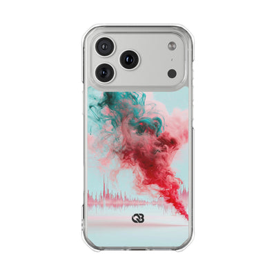 Sonic Bloom · Clear Impact Magnetic Phone Case for iPhone · Red