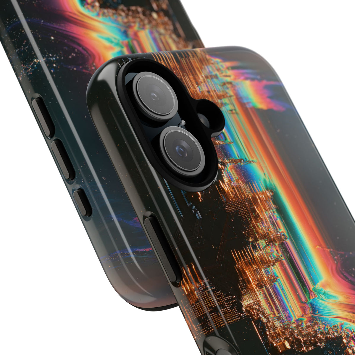 Prismatic Circuit · Tough Phone Case for iPhone · Black