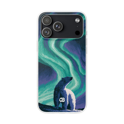 Arctic Aurora Bear · Lite Phone Case for iPhone ·  Teal