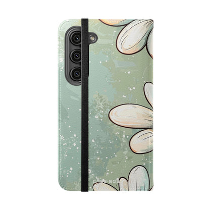 Smiling Daisies Burst - Samsung S23 Case - Wallet