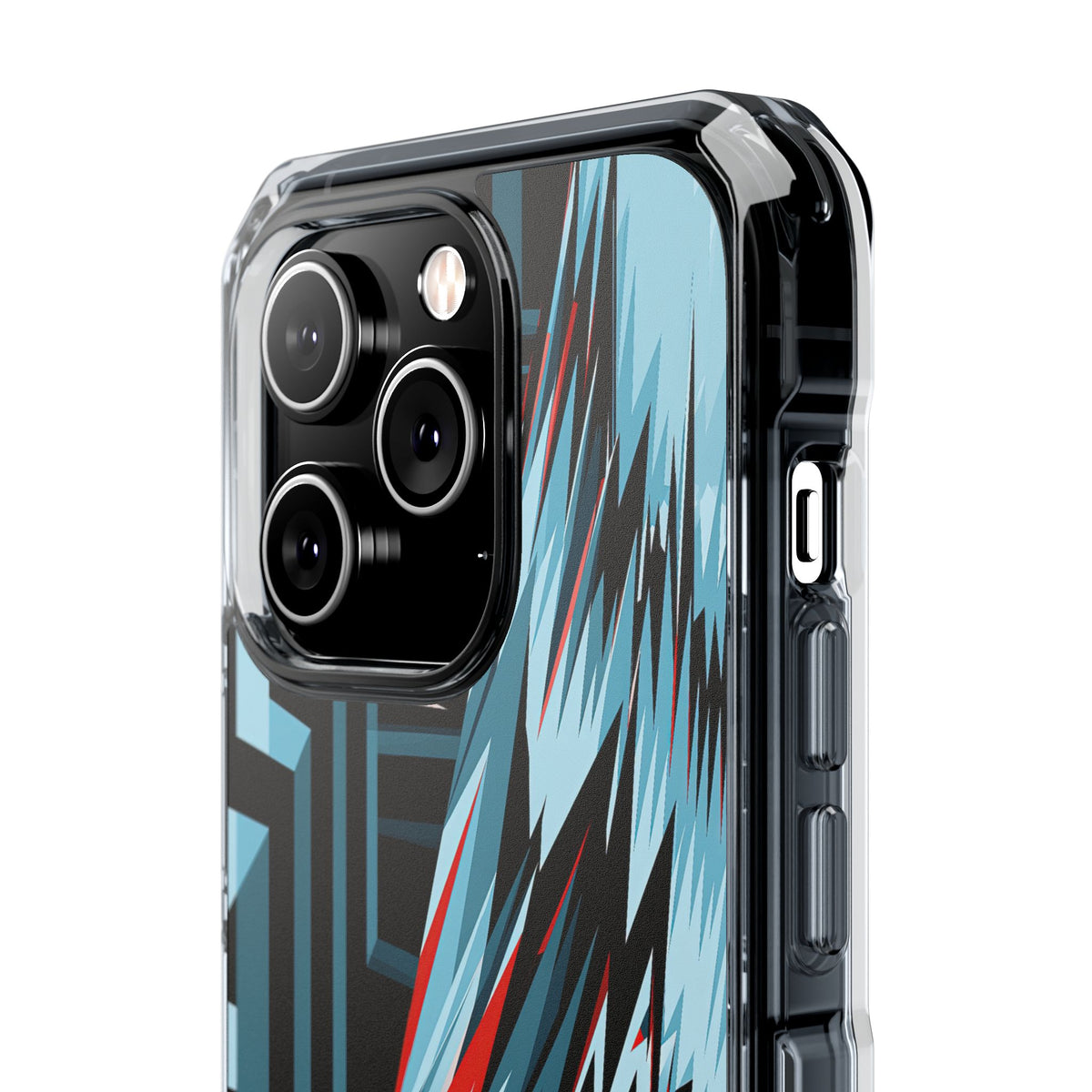 Orbital Zenith · Clear Impact Magnetic Phone Case for iPhone ·  Blue