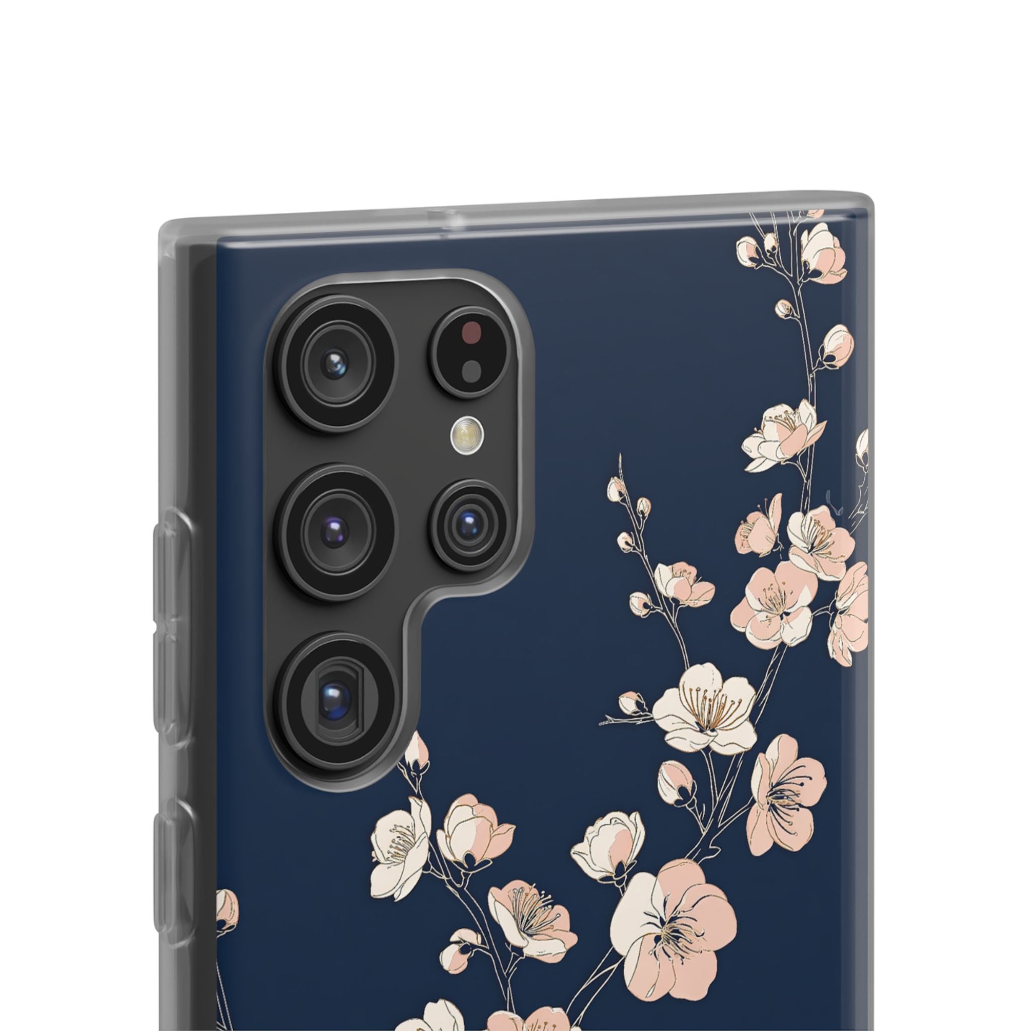 Blue Lite Phone Case for Samsung - Midnight Peach Sakura