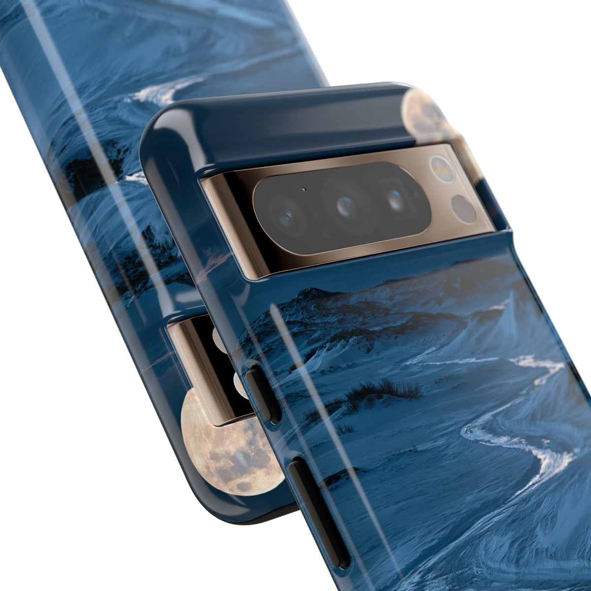 Arctic Moon Drift · Tough Phone Case for Pixel ·  Blue