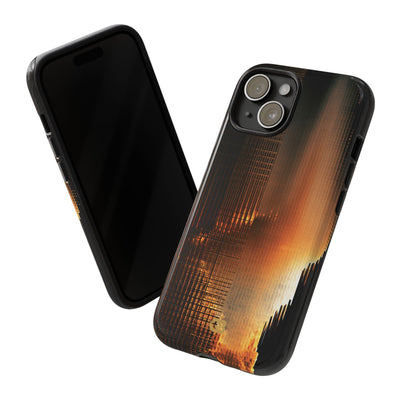 Luminous Grid · Tough Phone Case for iPhone · Black